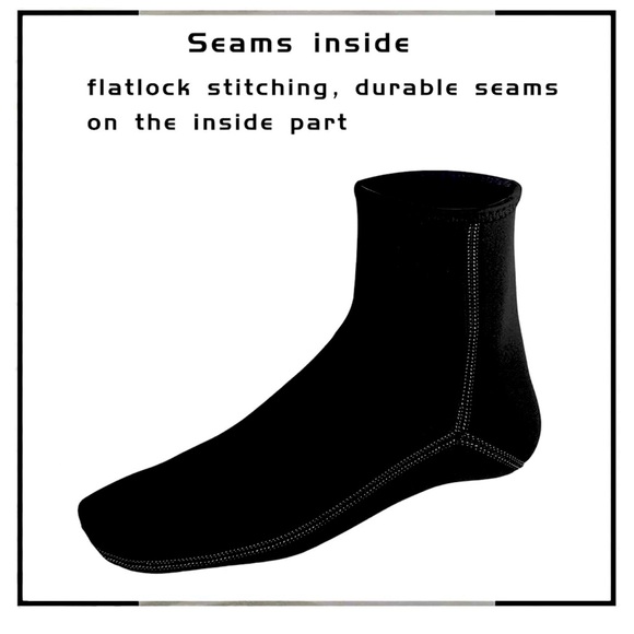 Neoprene Water Socks 3 mm Anti slip Wet Suit Footwear Sand Proof New Size S - Picture 5 of 7